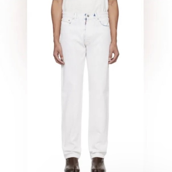 NWT Maison Margiela Paris SSENSE - 5 Pocket Painted Jeans-SIZE 34-6382 - Picture 1 of 8